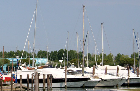 Sailing boats in port Jesolo photo