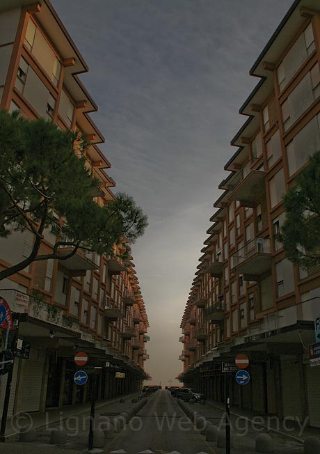 Vue sur la plage appartements Jesolo photo