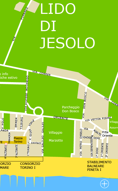 Mappa Jesolo - clicca per ingrandire